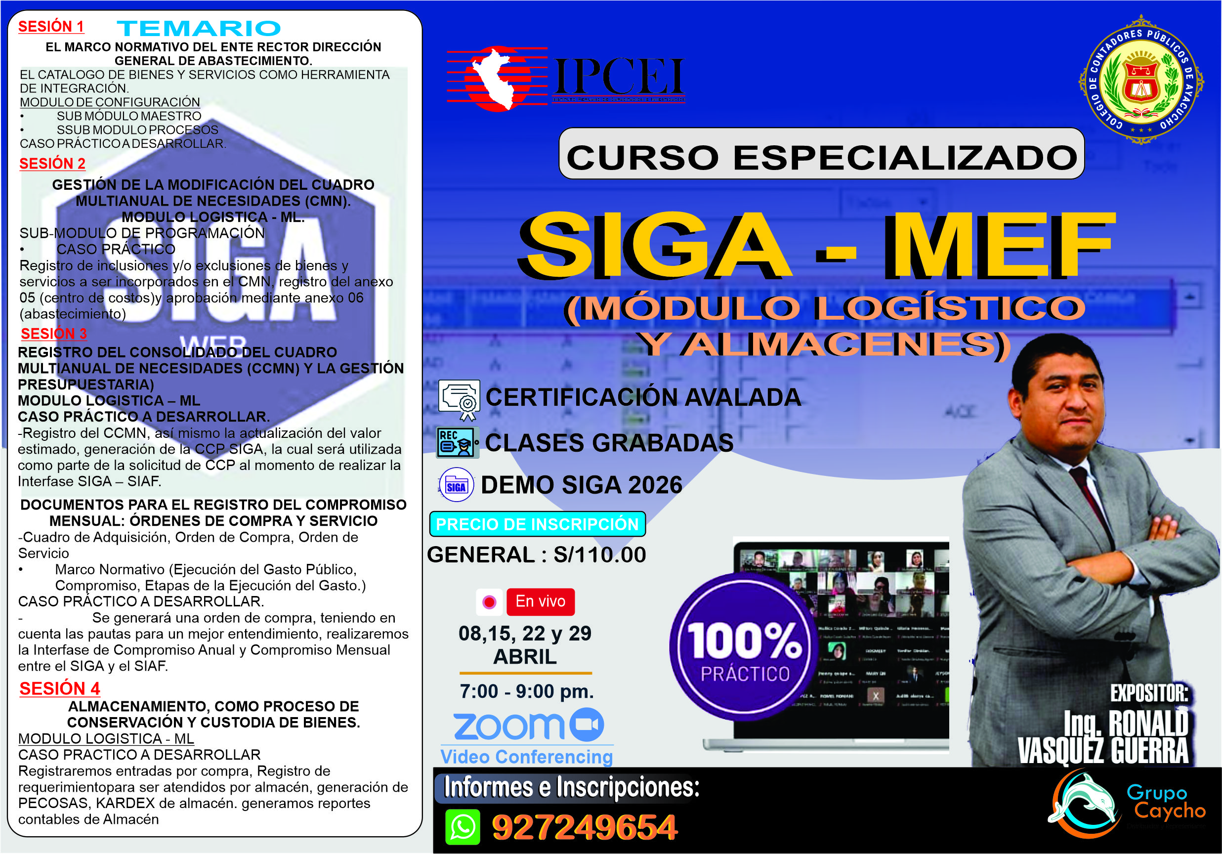 SISTEMA INTEGRADO DE GESTIÓN ADMINISTRATIVA - SIGA WEB 2026